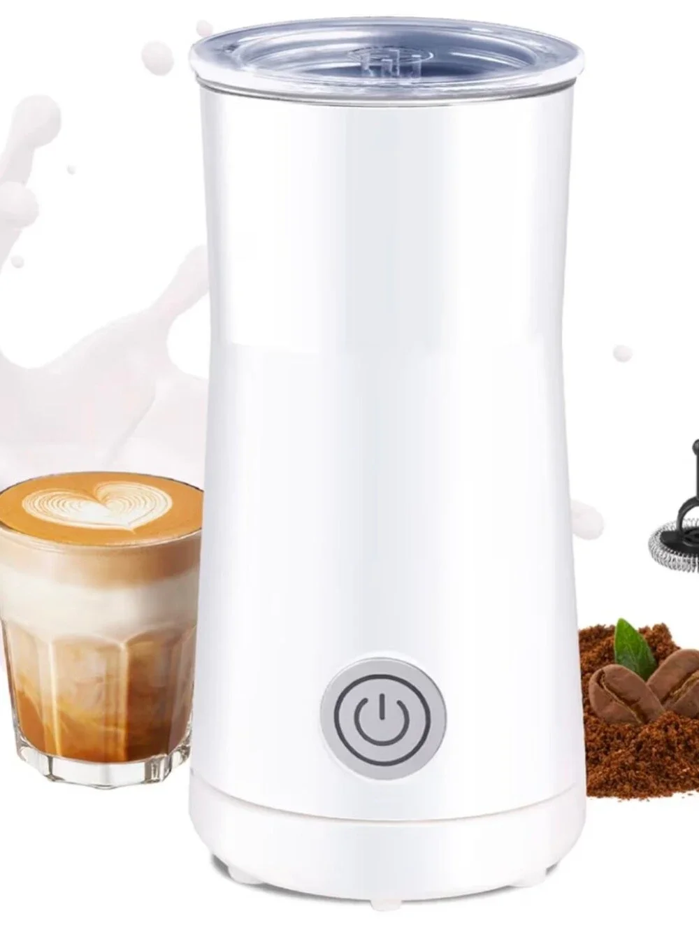 2 N 1 Electric Milk Frother And Steamer – White New